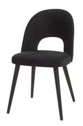 #2002 Dining chair in black stoff $99