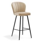 Shelly beige barstool