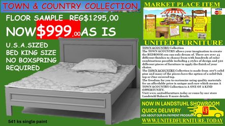 Town &Country Bed Floor Model Regency