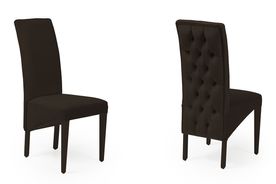 Rinas brown velvet dining chair $143