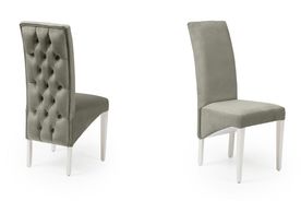 Rinas light grey velvet dining chair $143