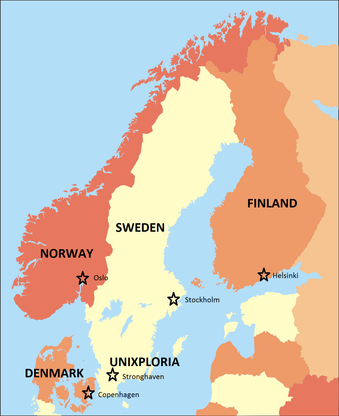 Map of Scandinavia