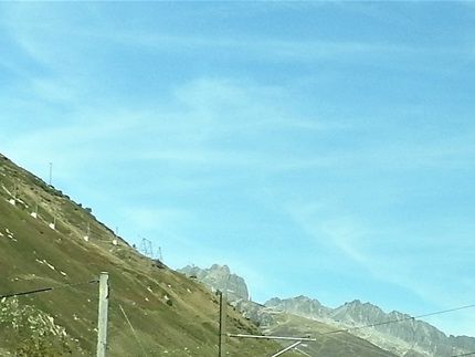 Tåget mellan Andermatt och Brig