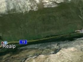 Översikt av vägen från Andermatt till St Gotthatdspasset  (från Google Earth)