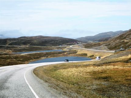 Tillbaka mot Nordkap; dimman har lättat