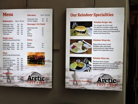 Menyn i restaurangen