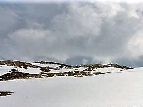 Högsta punkten på Sognefjellsvägen  1434 möh