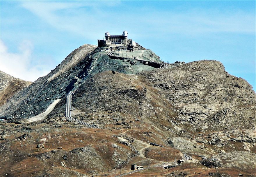 Gornergrat med järnvägen