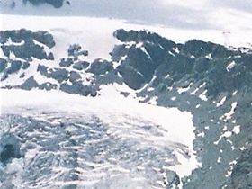 Gångstigen från Gornergrat ner till Gornerglaciären; en aning brant