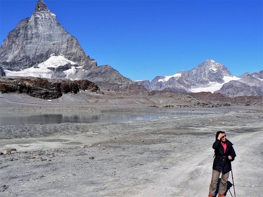 Vandring på Matterhorn Glacier Trail från Trockener Steg till Schwartzsee