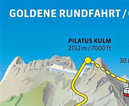Karta från Luzern Tourismus