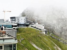 Slurstationen vid Pilatus-Kulm 2070 möh