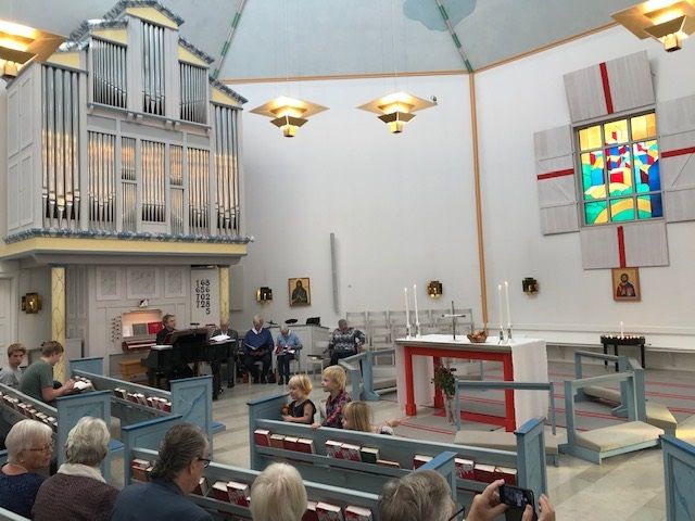 Interiörbild från Sankta Birgittakyrkan
