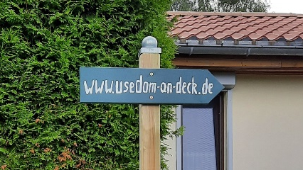 Wegweiser Usedom-an-deck