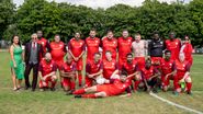 Welsh team donning the home kit