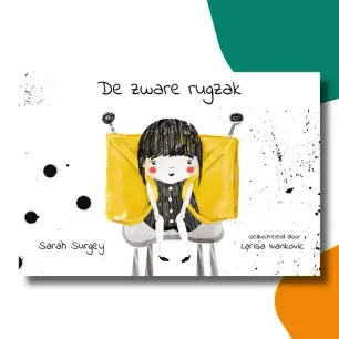 Cover kinderboek De zware Rugzak - boek over rouwverwerking kinderen