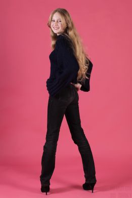 Modellen er Dicte Cornelia Madsen