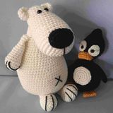 IJsbeer en pinguïn