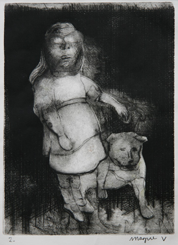 Jente med hund 2. Copyright Magne Vatneødegård / BONO