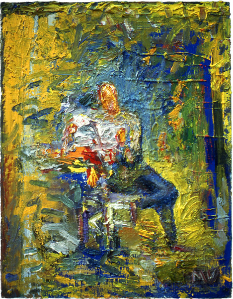 Van Gogh leser avis. Copyright Magne Vatneødegård / BONO