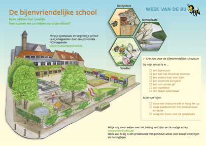 Week van de bij poster - de bijenvriendelijke school