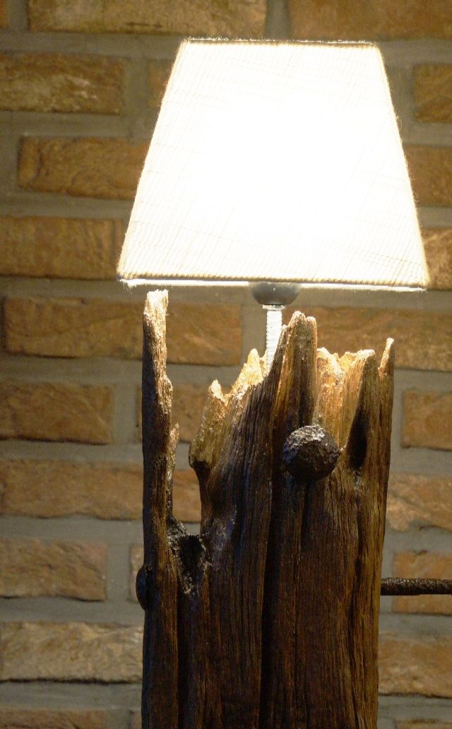 old support beam with mounting brackets