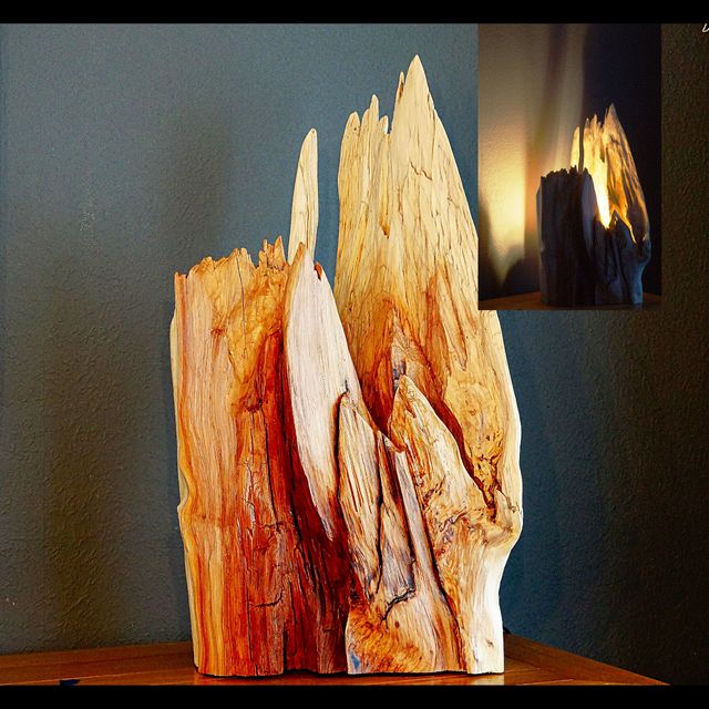 Fissioned wood
