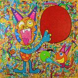 Big Apple Acrylic 2023 Size 150x150 cm