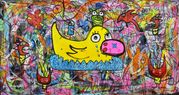 I'm A Little Bit Of Today Acrylic 2024 Size 47x92 cm