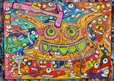 It Hit Me Like A Hammer Acrylic 2024 Size 50x70 cm