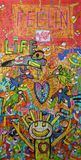 The Vivid Heart Acrylic 2024 Size 130x65 cm