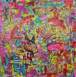 Walking The Dog Acrylic 2022 Size 100x100 cm