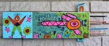 When Sparks Fly Mix Media 2024 Size 26x66 cm