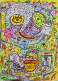Wrong Words Out Of Confusion Mix Media 2024 Size 74x54 cm