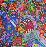 Animal House Acrylic 2017 Size 145x145 cm