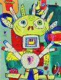 The Name Is Moonlight Mix Media On Cardboard 2023 Size 34x26 cm