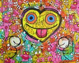 Beauty In The Rearview Mirror Acrylic 2025 Size 43x54 cm