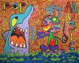 Pop Music Acrylic 2019 Size 100x130 cm