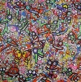 The Goodnight Dancers Acrylic 2020 Size 120x120 cm  Copyright ©Vhilo
