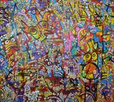 Danger Acrylic 2020 Size 138x155 cm Copyright ©Vhilo
