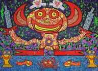  The Devils Juice Acrylic 2021 Size 100x140 cm Copyright ©Vhilo
