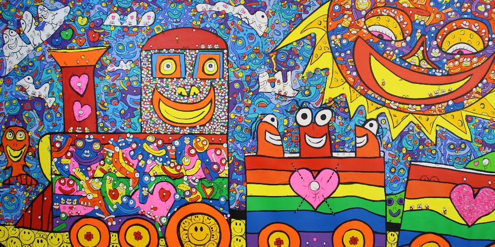 Love Train 2022 Acrylic Size 130x270 cm
Copyright ©Vhilo