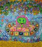 Not A Silent Attitude  Acrylic 2022 Size 210x190 cm