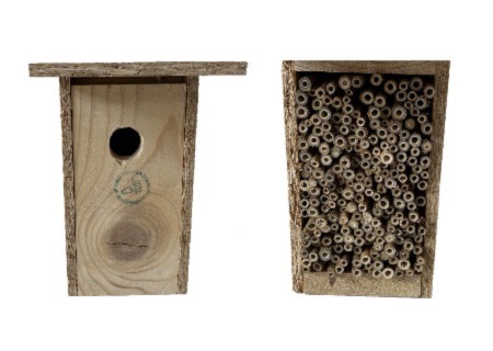 logo 'bouwpakketten mezenkastjes en insectenhotels'
