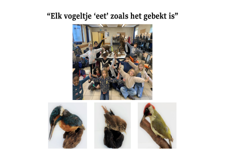 logo 'Elk vogeltje eet zoals het gebekt is'
