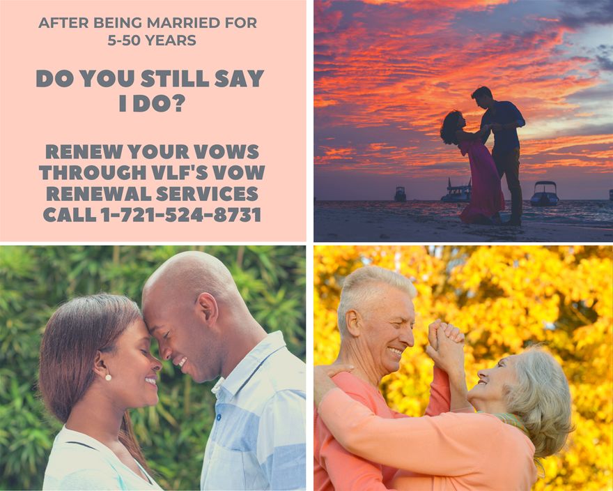 Recommit to your covenant. Renew Your Vows & may your love last forever...