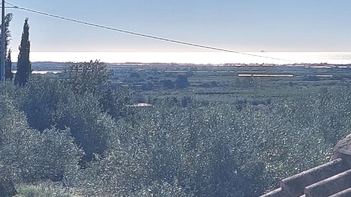 Uitzicht op de zee vanuit de kamers