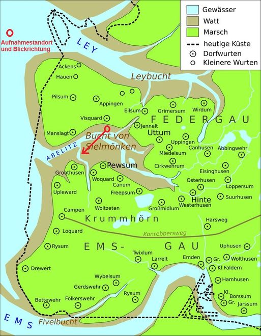 Visquard Bucht von Sielmönken 800nChr_Fotostandort