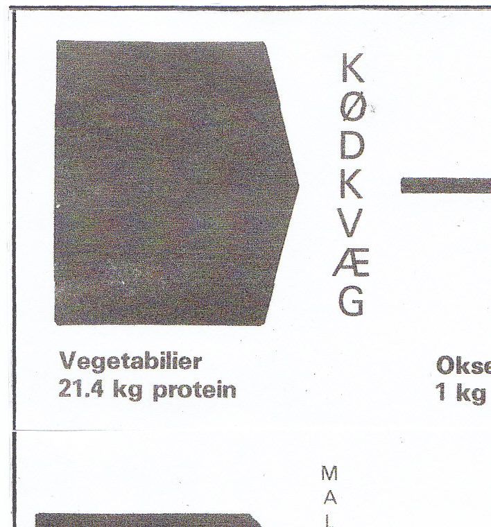 Der er store nationale forskelle på, hvor meget vand et produkt kræver af producere. Tallene er internationale gennemsnit for kødproduktion fra landbrug til forbruger.
