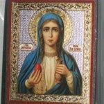Maria Magdelene med sine velduftende urter i en krukke og æget i sin hånd?